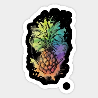 Pineapple Rainbow Connection Sticker